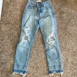 Abercrombie High Rise Mom Jean